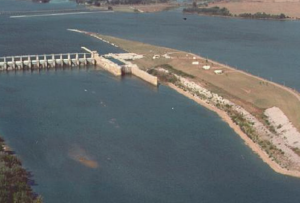 U.S. Army Corps of Engineers using their VideoRay underwater drone.