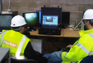 James Fisher Nuclear members with their ROV.