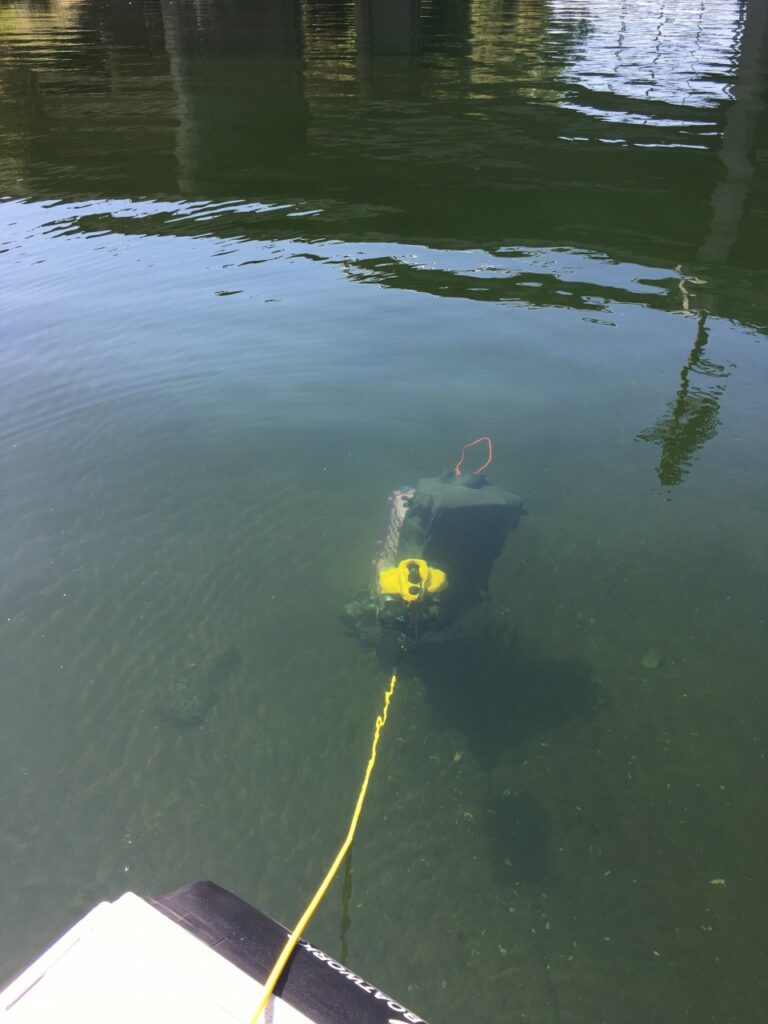 ROV doing search and recovery along The Sacramento river.